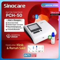 SINOCARE - Portable HbA1c Hemoglobin Analyzer PCH-50 Connect BLUETOOTH Alat Cek Gula Darah Hasil Cep