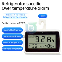 Hanging Household Mini Digital Electronic Fridge Frost Freezer Room LCD Refrigerator Thermometer Meter With Hook -40℃~70℃
