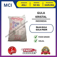 RAJA GULA GULA KRISTAL - 1 BAG 50 KG / GULA PASIR RAJA GULA