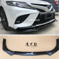 High Quality ABS Carbon fiber Front Lip Splitters Bumper Flaps Spoiler For TOYOTA CAMRY SPORT 2018 2019 2020 2021