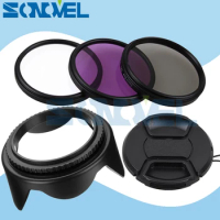 77mm UV CPL FLD Lens Filter Kit+Lens Cap+Flower Lens Hood For Canon 800D 760D 750D 80D 77D 60Da 70D 7D 6D 5Ds with 24-105mm lens