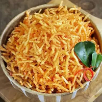 Kering Kentang Mustofa Pedas Manis 100 gr Renyah Daun Jeruk Premium Toping Kacang