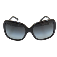 【二手名牌BRAND OFF】CHANEL 香奈兒 黑色 PVC 蝴蝶結裝飾 太陽眼鏡