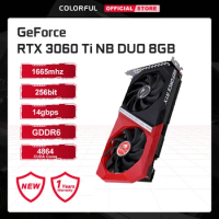 Colorful GeForce RTX 3060 Ti NB DUO Computer Game Graphics Card 8G 256Bit RTX3060 Ti Gaming PC High Frequency Video Cards LHR