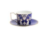 【中港WEDGWOOD】文藝復興風華金 對杯組（2杯2碟）
