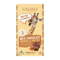 即期品【Cachet】凱薩布朗尼&amp;蝴蝶餅夾心牛奶巧克力(180G 效期20240627)