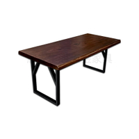 191cm 紫檀實木餐桌 大板 實木桌 一枚板 會議桌 辦公桌 主管桌 校長桌 鐵件桌腳