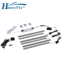 HoneyFly Patented Under Cabinet Light Kit 12V 4000K 30cm/60cm LED Ceiling Lamp With LED Driver And Switch For Cupboard Wardrobe