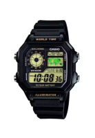 Casio Watches Men's Digital AE-1200WH-1BV Black Resin Band Sport Watch
