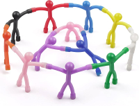 Grtard Magnetic People 20 Pack Humanoid Magnetic Men Kids Toys Fridge Magnet Men Funny Magnetic Peop