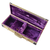 Ukulele guitar hard case UK case for 23 Inch Ukulele guitar Wood Case With Purple Velvet