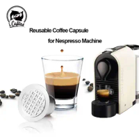 icafilas Reusable Coffee Capsule for Nespresso Inissia / Pixie Machine Maker Stainless Steel Refillable Coffee Filters Pod