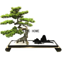 Pine bonsai ornaments simulation welcome pine bonsai Thuja green living room ornaments indoor plants