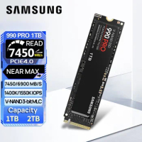 SAMSUNG 990 Pro SSD 1TB 2TB NVMe PCIe 4.0 Up 7450MB/s M.2 2280 Solid State Drives for PS5 PlayStation5 Laptop Gaming Computer
