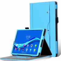 20PCS/Lot Hanstrap Stand PU Leather Case For Lenovo Tab M10 FHD Plus X606 TB-X606L Protector Bag Cover With Card Slots