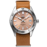 ORIENT 東方錶 深海征服者 鮭魚面200米防水機械腕錶-39.9mm RA-AC0Q05P