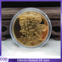 Koin Logam Asli Dewa Rezeki Coin Koin Emas Koin Keberuntungan Uang Koin Kekayaan Koin Koin Dewa Reje