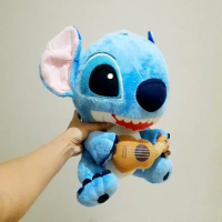 Stitch Gitar Original Disney Lilo Stitch Size 40 cm/ Boneka Stitch
