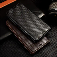 Genuine leather Woven texture Case for LG V60 Velvet ThinQ 5G UW case Cover Smartphone Flip Coque Cover Funda wallet For LG v 60