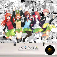Standee Nhà Có 5 Nàng Dâu, Gotoubun no Hanayome, mô hình nhân vật Miku, Nino, Itsuki, Ichika, Yotsub