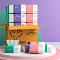 Thùng 30 gói giấy ăn rút organic - hàng chuẩn cao cấp, dai mịn đẹp Giấy ăn 3 lớp , giấy vệ sinh