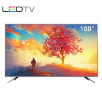 100'' Inch TV multiple languages Smart Android LCD 4K wifi internet IPTV DVB-T2 led TV television