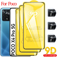 Pelicula Poco F4 GT X3 NFC X4 Pro 5G Tempered Glass For Xiaomi Poco C40 X4 Pro Screen Protector Poko F3 M3 M4 Pro Camera Film