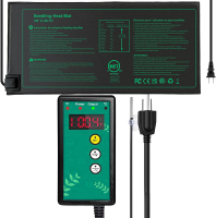 NAMOTEK 2 Pack Seedling Heat Mat Durable Waterproof Seed Germination Heating Mat Warm Hydroponic Pla