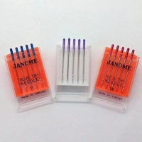Janome Sewing Machine Blue Tip Needle Size 11 Purple Tip Needles 14 Red Tip 14