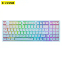 E-YOOSO Z94 RGB Mechanical Gaming Keyboard support Bluetooth 5.0 wireless USB 2.4G 3 mode 94 Keys Gamer for Compute PC Laptop