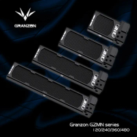 Granzon GZMN Integrated AIO Pump Radiator Combo 120/240/360/480mm Copper 30mm Thick PC Water Cooling Heatsink For 12cm 120mm Fan