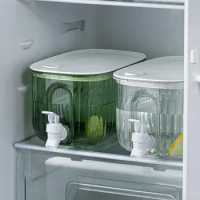 4L Useful Lemonade Bucket Lightweight Fridge Drink Dispenser Food Grade Multipurpose Lemonade Juice Drink Dispenser