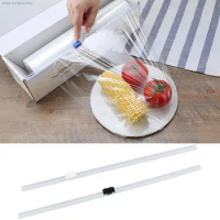 1pc Home Plastic Wrap Dispensers And Foil Film Cutter Food Cling Film Cutter Stretch Plastic Wrap Dispenser