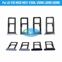 For LG V40 ThinQ V405 V409N V405UA Sim Card Tray Micro SD Card Holder Slot Parts Sim Card Adapter For LG V30 H930 V300L US998