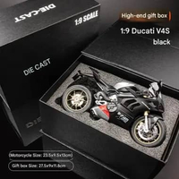 Diecast 1:9 Diecast Motor Honda CBR1000 M1000RR, 1250GS Ninja H2R, S1000 Ducatti V4S Hayabusa, R1M, 