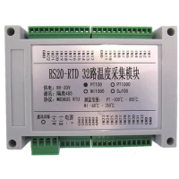 32-channel Platinum Thermal Resistance PT100 Temperature Acquisition Module PT1000 To RS485 Transmitter