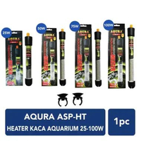 AQURA ASP-HT Heater-Hiter-Penghangat Kaca Akuarium 25-50-75-100 Watt 25w