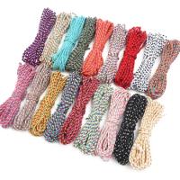 5Meter 2mm Multicolors Polyester Handmade Twisted Cord Craft Macrame String for Home Decor Gift Packing DIY Craft Accessories