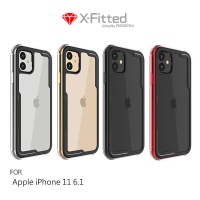 【愛瘋潮】X-Fitted Apple iPhone 11 (6.1吋)  鋁合金保護殼 邊框+透明背板 手機殼