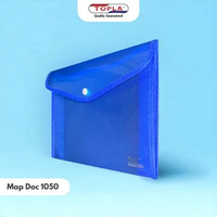 Map dokumen 1050 folder kertas berkas kantoran dan sekolah berkancing ukuran A4 Topla MD1050 BIRU