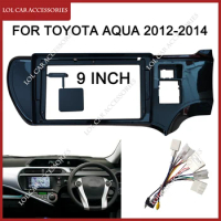 9 Inch For Toyota Aqua 2012-2014 2 Din Head Unit Car Radio Android Stereo MP5 GPS Player Fascia Panel Casing Frame
