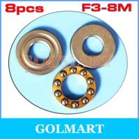 8pcs F3-8M Axial Ball Thrust Bearing 3mm x 8mm 3.5mm 450 Rc Helicopter for align Trex 450 Pro v3 B 3mm shaft