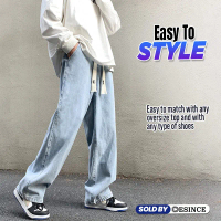 Desince men denim pants jeans Blue Grey long jeans pants man long trousers seluar jeans Klasik lelak