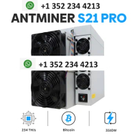 FREE SHIPPING NEW Bitmain Antminer S21 Pro (234Th) NEW BITMAIN ANTMINER S21 PRO (234TH / 3510W) Bitcoin Miner