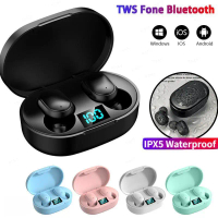 Tai nghe dễ thương mini TWS E6S Fone, tai nghe không dây, màn hình LED, chức năng khử tiếng ồn, tai 
