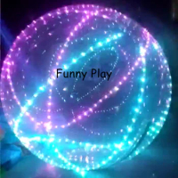 pvc led Colorful Water Bubble Ball water walking ball on Stage Dance Ball with colorful light Human hamster ball on water