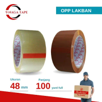 LAKBAN BENING COKLAT BODHI TAPE 48MM X 100 YARD FULL#PER DUS#GRAB/GOJEK#