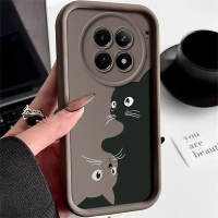 เคสโทรศัพท์ลายแมวสีดำ, สำหรับ Realme 12 5G, Realme Narzo 70x, Realme C65 5G, Realme Narzo N65 5G, Re