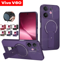 เคสโทรศัพท์สำหรับ Vivo V60 5G/V60 Lite/V60 Lite Y04/Y04s/Y29s/Y29t (ปี 2025) วัสดุคาร์บอนไฟเบอร์ ที่