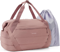 BAGSMART Gym Bag for Women Weekender Travel Bag with Trolley Sleeve Sports Duffel Bag with Yoga Mat 